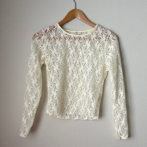 Elegant Lace Long Sleeve Top